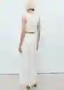 Enterizo Mono Lionela Offwhite Talla S Mujer Mango
