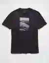 Camiseta Hombre Negro Talla Medium 4659094 American Eagle
