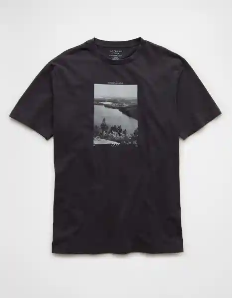 Camiseta Hombre Negro Talla Medium 4659094 American Eagle