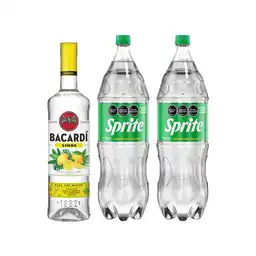 Combo Bacardí Ron Limón + Gaseosa Sprite Sabor Original 1.5 L