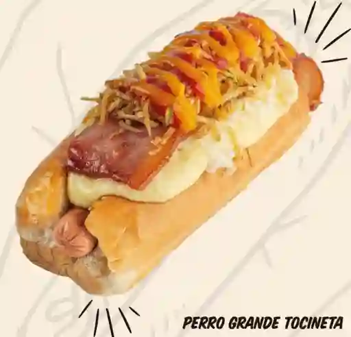 Perro Grande con Tocineta