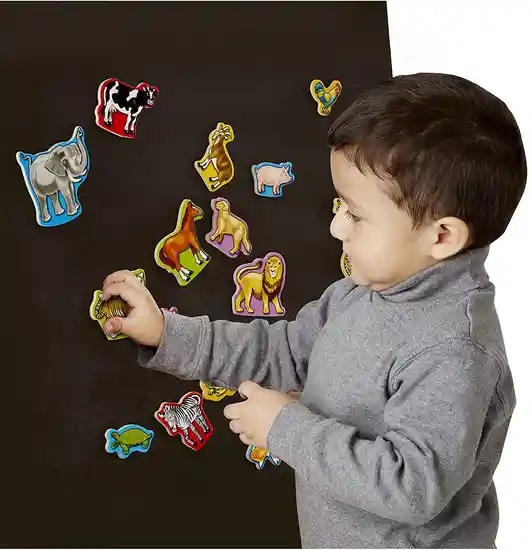 Juego Wooden Animal Magnets