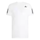 Adidas Camiseta Tenis Manga Corta Club 3Str Hombre Blanco L