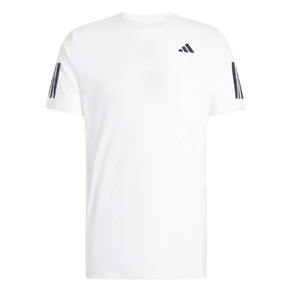 Adidas Camiseta Tenis Manga Corta Club 3Str Hombre Blanco L