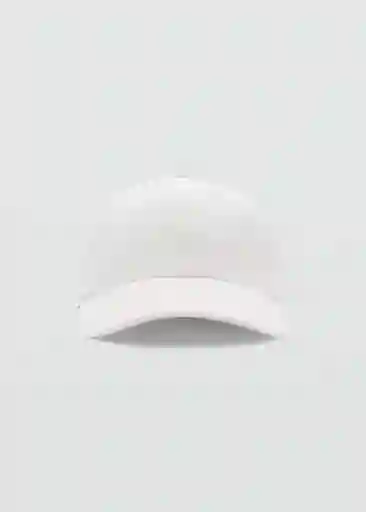 Gorra Slow Blanco Talla 99 Mujer Mango