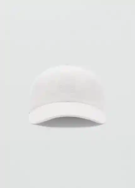 Gorra Slow Blanco Talla 99 Mujer Mango