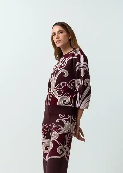 Camisa Tejido Mujer Morado Sombrío Ultra Oscuro Talla S 582G050 Naf Naf
