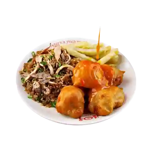 Personal con cerdo agridulce