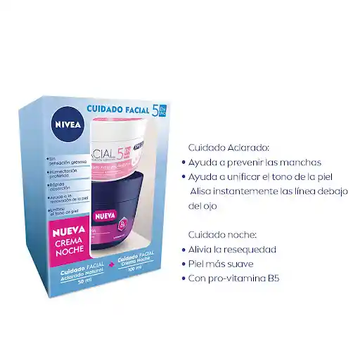 Nivea Cuidado Pack Facial 5 en 1