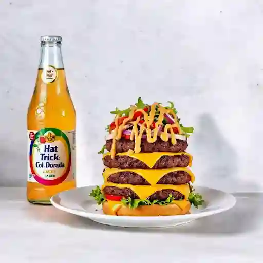Combo Double Smashed Burger + Club Col. Dorada 330ml