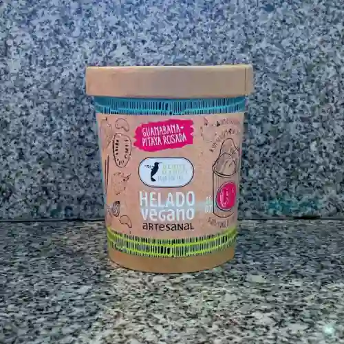 Pote Helado Vegano Guanabana Pitaya Rosada