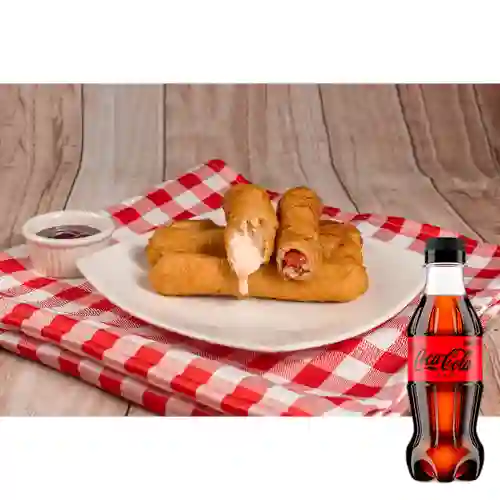 Palito de Queso c/ Bocadillo +cocacola Zero 250ml