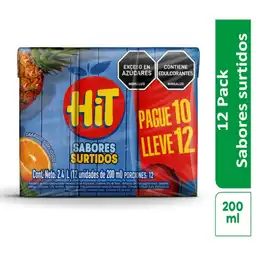 Hit Jugo Surtido 200 mL Pague 10 Lleve 12 Und