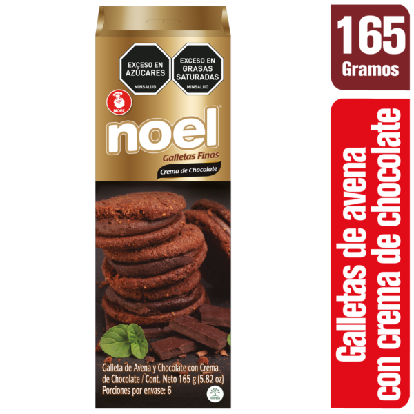 Noel Galletas Finas con Crema de Chocolate 165 g