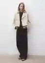 Chaqueta Lipa Beige Talla XS Mujer Mango