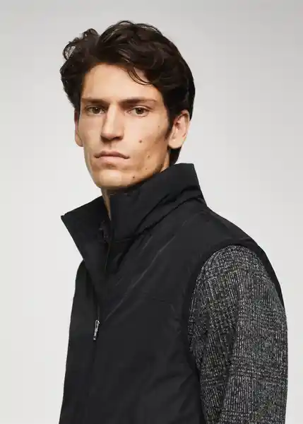 Chaleco Nadast Negro Talla XS Hombre Mango