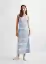 Vestido Mauricio Celeste Talla 19 Teen Niñas Mango