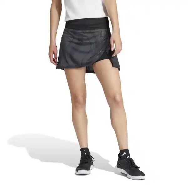 Adidas Falda Short Club Graphskirt Mujer Gris Talla M IK2238