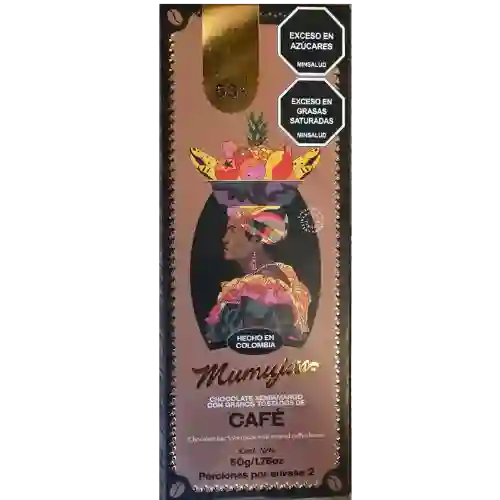 Chocolate Semiamargo con Granos Tostados de Cafe