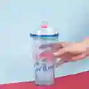 Vaso Plástico Con Pitillo de Serie Mini Family 600 mL Miniso