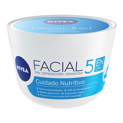 Nivea Crema Facial Cuidado Nutritivo 5 en 1 100 ml