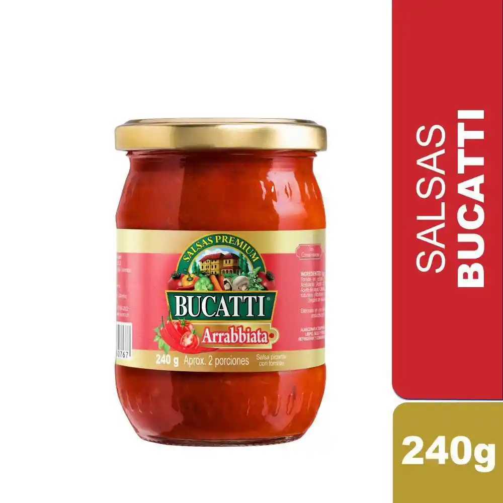 Bucatti Salsa Arrabbiata Picante con Toma