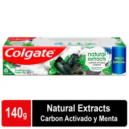 Colgate Crema Dental Natural Carbón Activado y Menta 102.7 mL