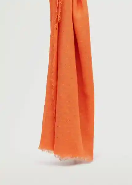 Fular Peachy Naranja Talla 99 Mujer Mango