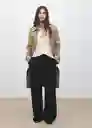 Abrigo Trench Polana Beige Talla M Mujer Mango