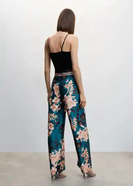 Pantalón Lili-A Azul Talla L Mujer Mango