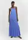 Vestido Holly Azul Talla S Mujer Mango