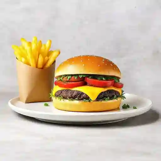 Gardel burger + papas