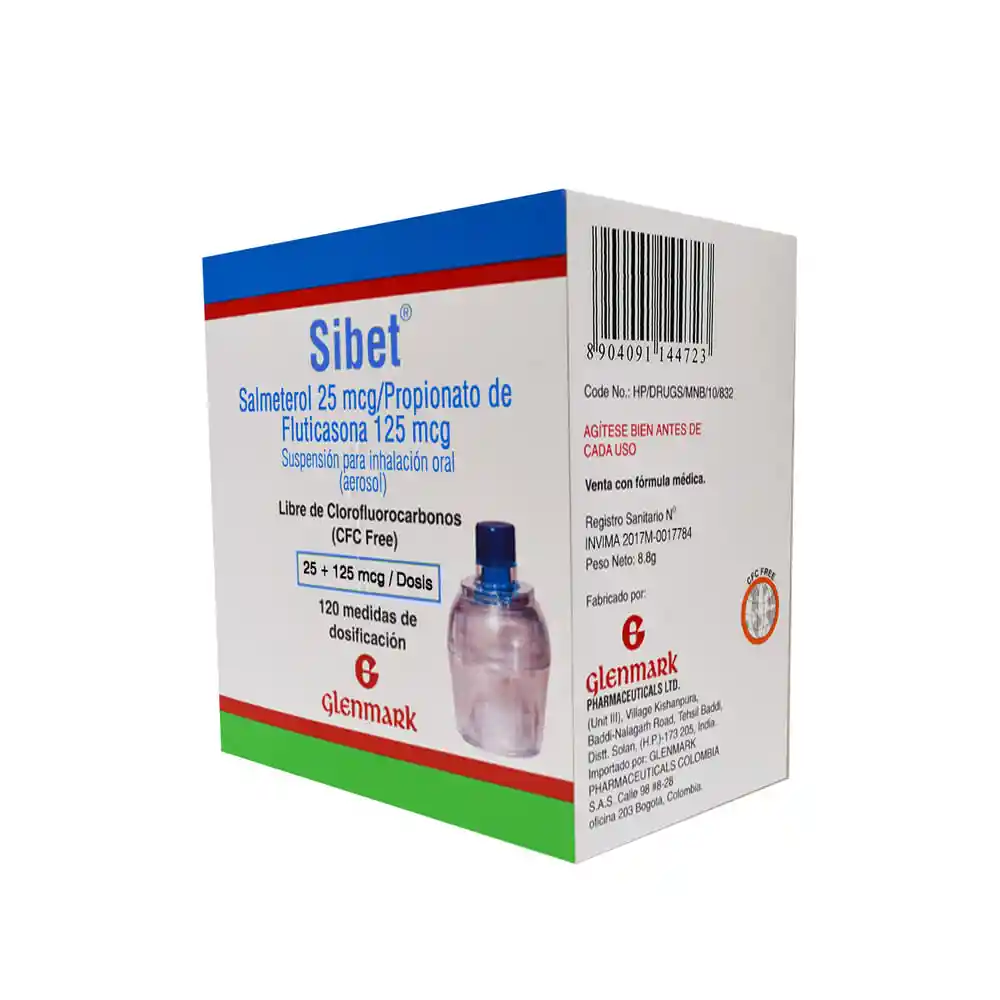 Sibet Suspensión para Inhalación Oral (25 mcg / 125 mcg)