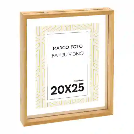 Casaideas Marco Madera Vidrio 20 x 25 Diseño 0001