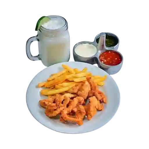 Nuggets con Papas Francesas