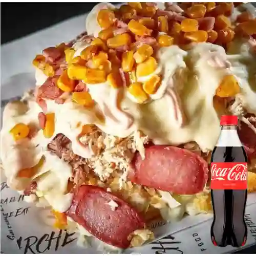 Combo Salchipapa Monster +Cocacola Orig 255 ml