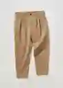 Pantalón Etna Camel Talla 42 Hombre Mango