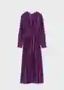 Vestido Eleni-A Morado Talla XS Mujer Mango