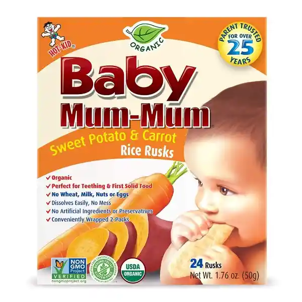 Baby Mum-Mum Bizcochos de Batata y Zanahoria