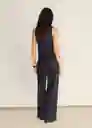 Pantalón Bali Navy Talla 38 Mujer Mango