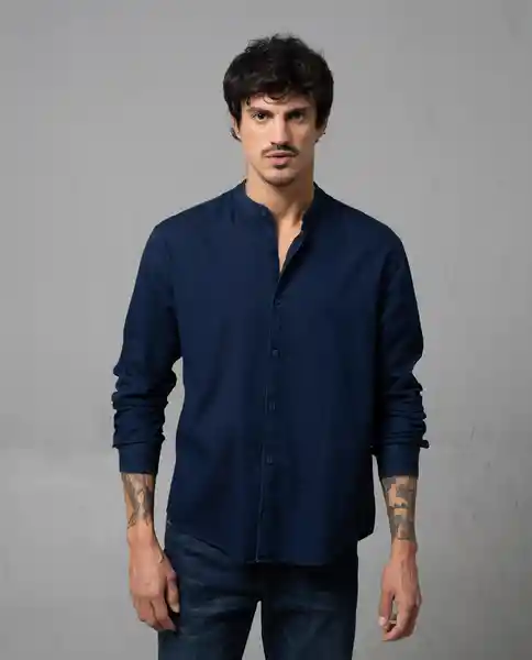 Camisa Hombre Azul Talla L 111G006 Rifle