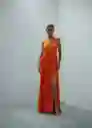 Vestido Penny Naranja Talla M Mujer Mango