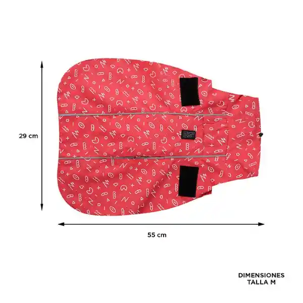 Capa Lluvia Mascota Sussy Rojo Talla M 5RX Totto