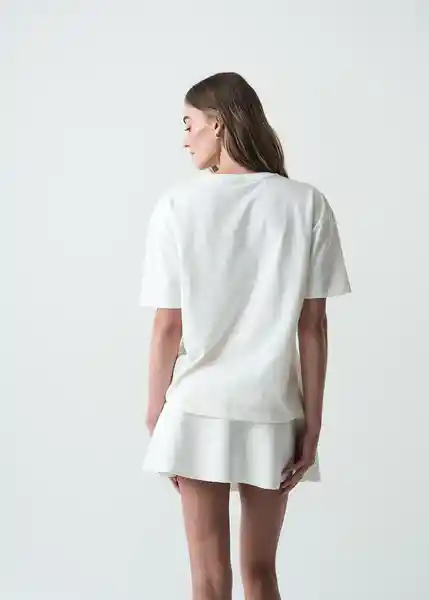 Camiseta Mujer Crudo Puro Claro Talla S 403G040 Naf Naf