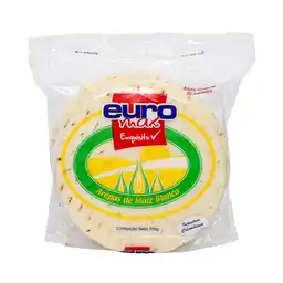 Euromax Arepa Tela de Maíz Blanco Mediana 