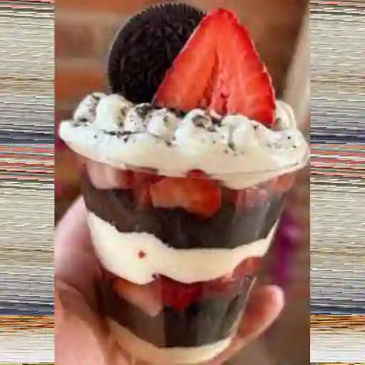 Fresas con crema delite de oreo