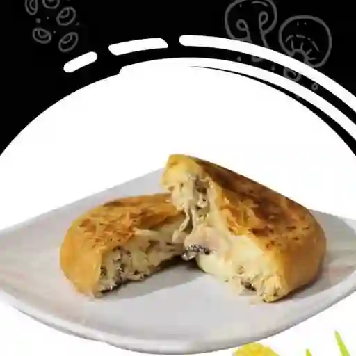 Arepa champiñones