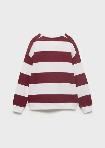 Buzo Sudadera Striblo Vino Talla 12 Niño Mango