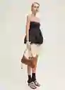 Top Gang Negro Talla L Mujer Mango