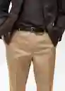 Pantalón Dublino Camel Talla 38 Hombre Mango
